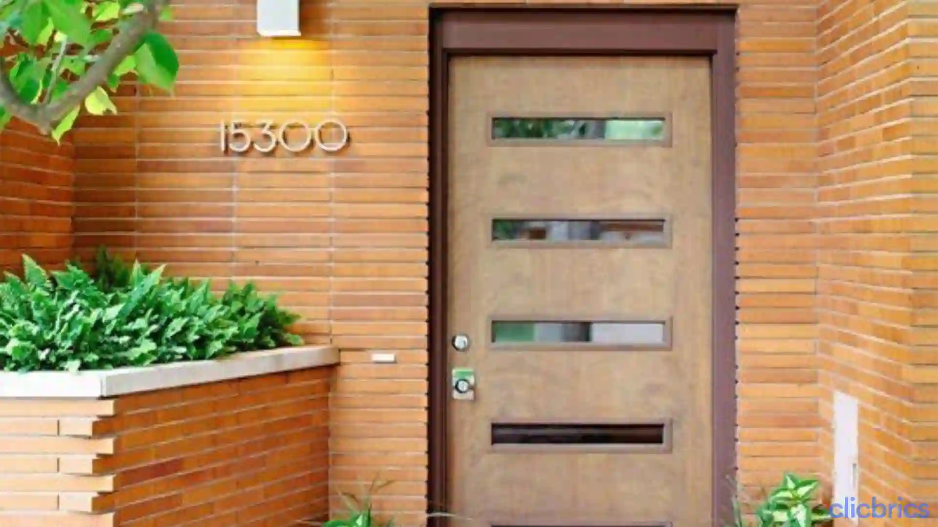 Modern Single Door design: Natural Panelled